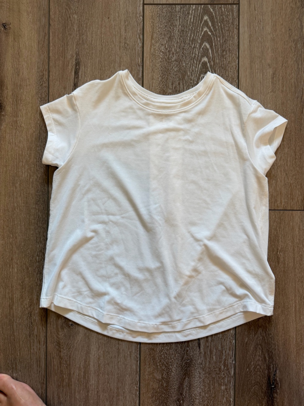 Athleta Girl White Crewneck Tee